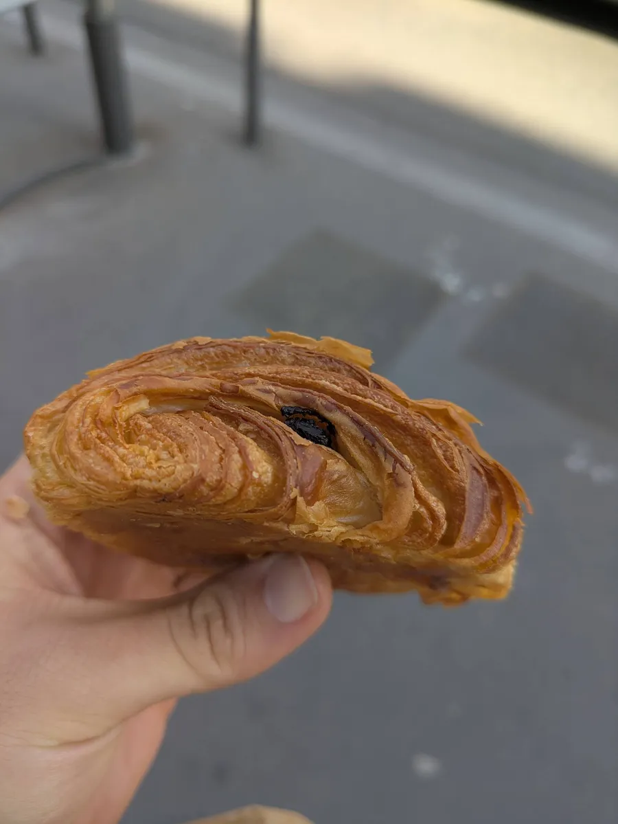 A pain au chocolat